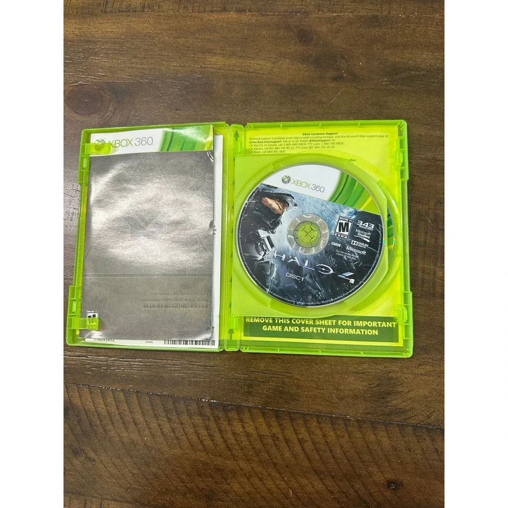 Halo 4 Microsoft Xbox 360 Video Game 2-Disc Set with Manual 343 Industries‎ NTSC